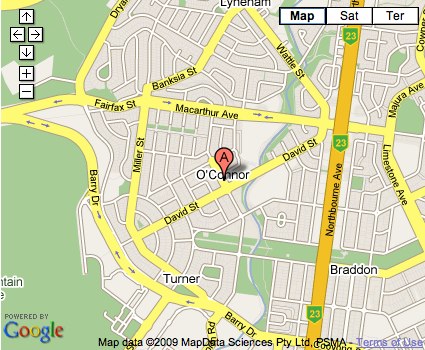 Location Map for O'Connor