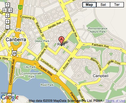 Location Map for Reid