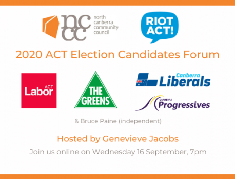 2020 ACT Election: Candidates Forum